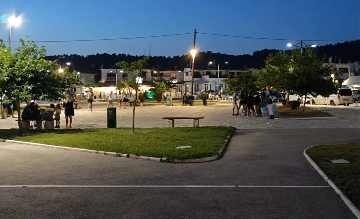 Central square and pedestrian street