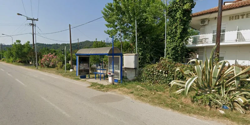 Bus Station at the traffic light